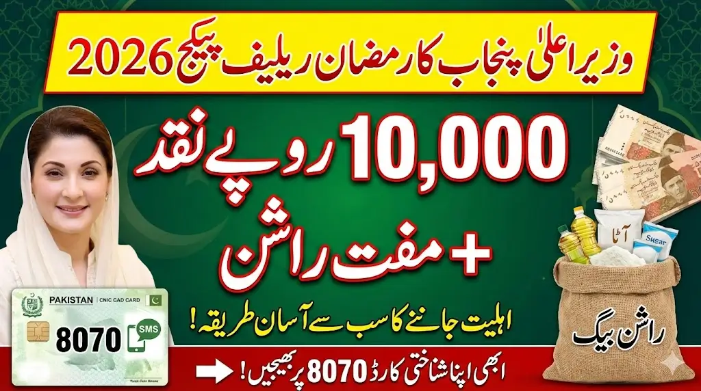 Punjab 8070 Relief Package 2026 – Online CNIC Check & Rs. 10,000 Ramzan Assistance
