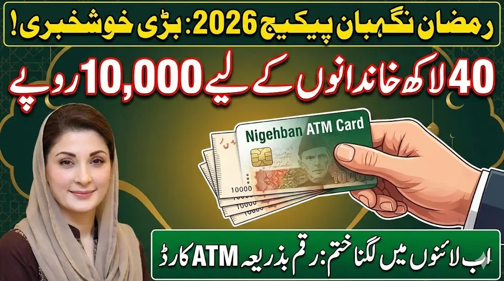Ramzan Nigehban Eligibility Check 2026: How 4 Million Punjab Families Will Receive Rs. 10,000 via ATM Card